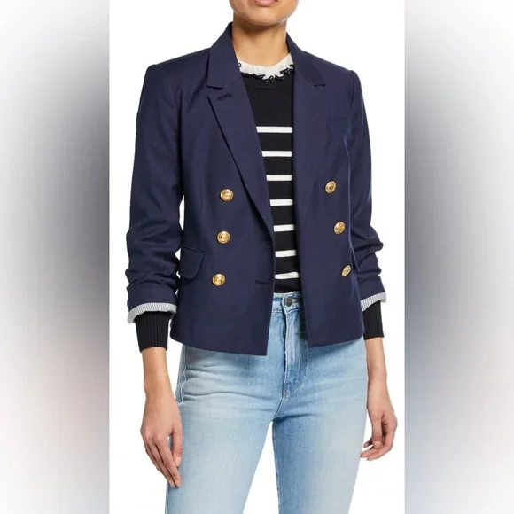 FRAME Double Breasted Shrunken
Blazer - Picture 2 of 13